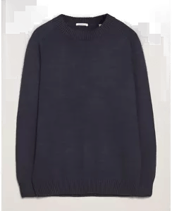 Knowledgecotton Apparel Plain Knitted Crewneck