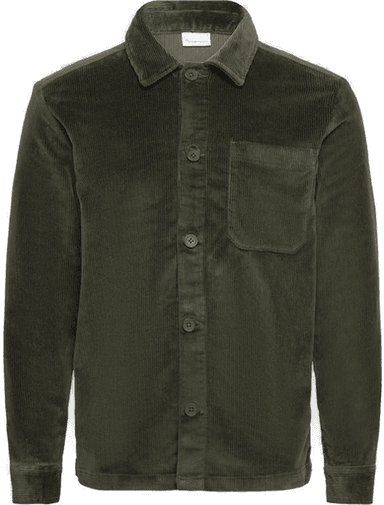 Knowledgecotton Apparel Corduroy Overshirt Forrest Night