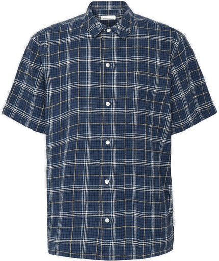 Knowledgecotton Apparel Box Fit Skjorte Blå Rutet