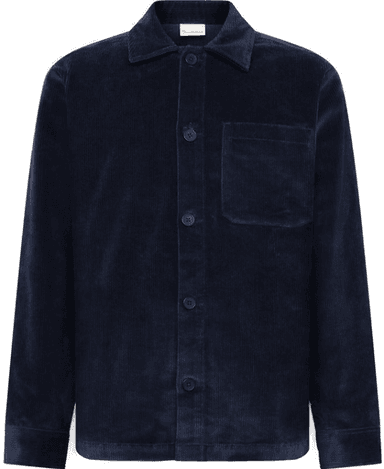 Knowledgecotton Apparel Corduroy Overshirt Night Sky