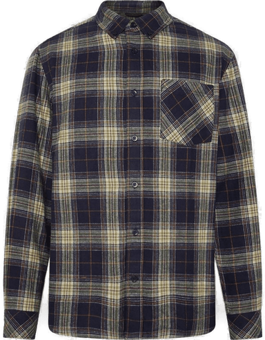 Knowledgecotton Apparel Økologisk Flanellskjorte Blå Rutete