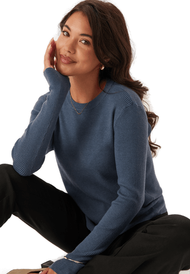 Vila Vicomfy O-neck L/S Knit Top