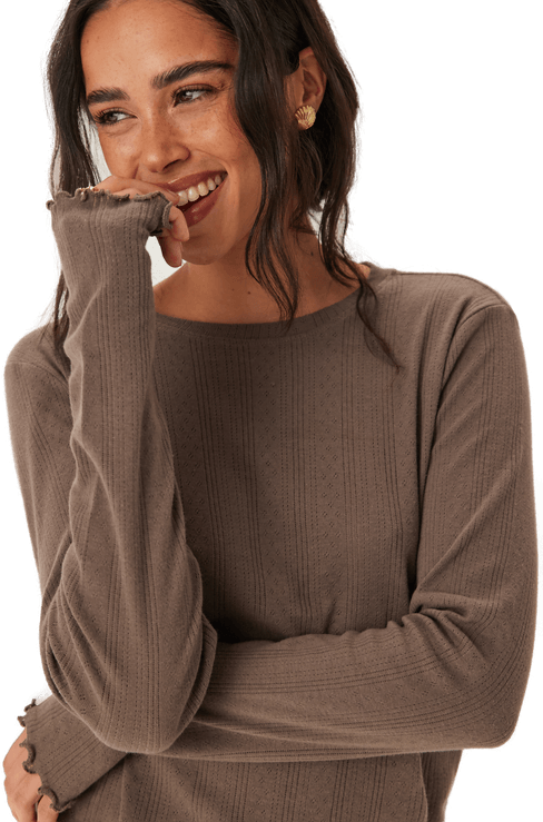 Pieces Pcmarie Ls O-neck Top