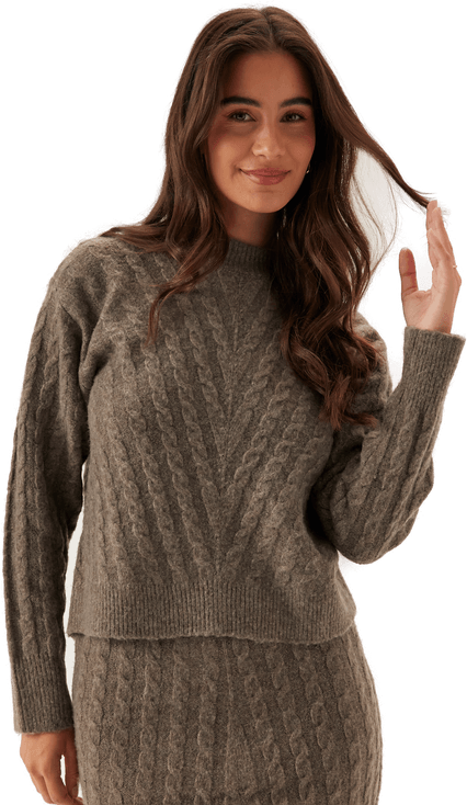 Vila Virelli Highneck L/S CABLE KNIT