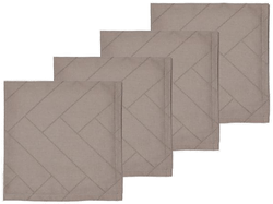 Södahl Tiles damask tøyserviett taupe