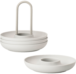 Zone Eggeglass med holder 4 stk