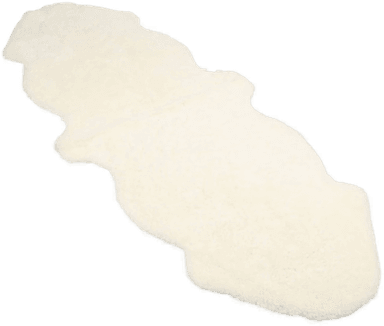 Warm & Comfy Saueskinn 160x60 cm Hvit