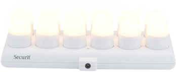 Securit LUNA glasstager med LED fyrfadslys