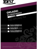 Idest CHROMOLUX bindingsomslag A4 250G rød