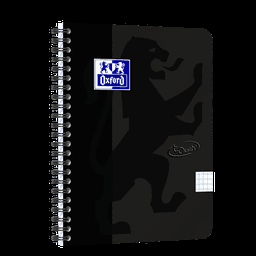 Adlibris Notatbok Soft Touch A5+ Ruter Svart