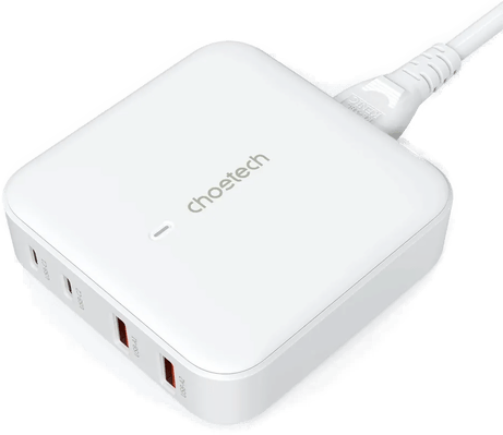 Choetech 100W GaN hurtiglader 2x USB-A / 2x USB-C