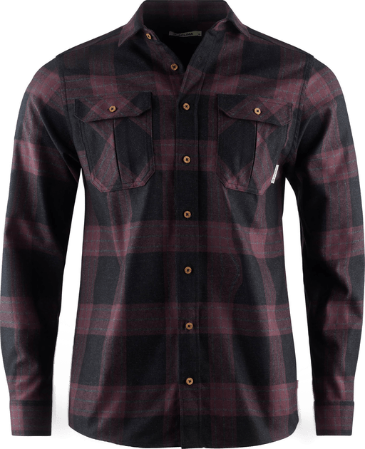 Aclima ReBorn Woolshirt Dark Grey/Bordeaux