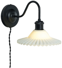 Aneta Lighting Vegglampe Silvia Svart
