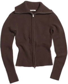 Holzweiler Line Wool Cardigan Brun S