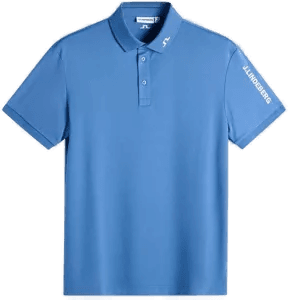 J.Lindeberg Tour Tech Pique M Blå