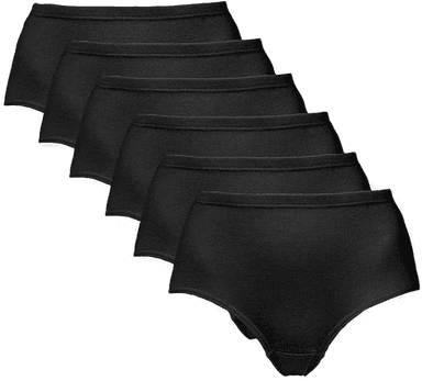 Cellbes Of Sweden Ribbet dametruser 6-pack