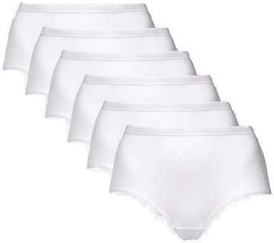 Cellbes Of Sweden Ribbet dametruser 6-pack