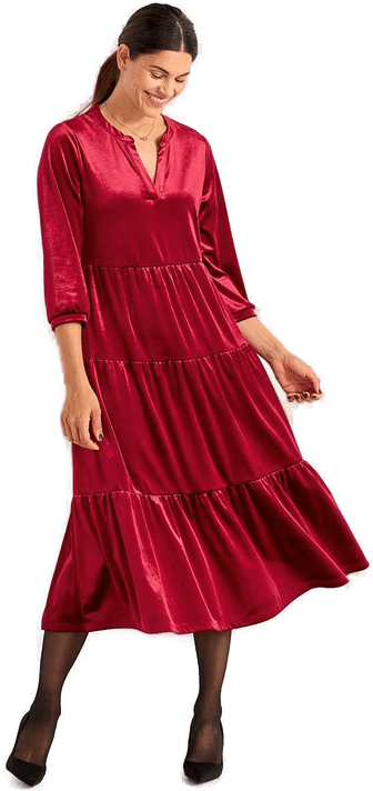 Fløyelkjole med volang Cellbes Of Sweden