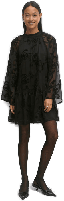 Gina Tricot Structure dress Svart