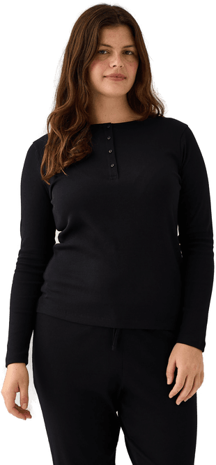 Lindex ribbestrikket pyjamasoverdel