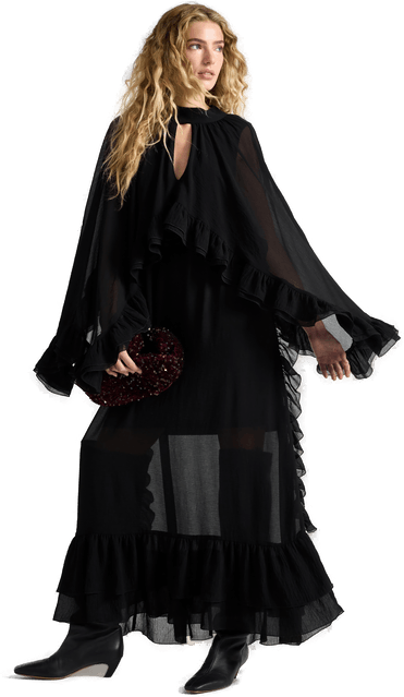 Lindex Maxikjole med volang