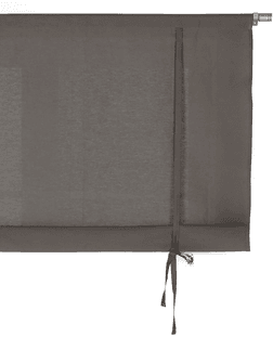 &Home Roll up-gardin halvpanama Grå