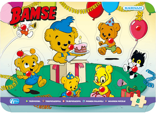 Knottpuslespill Bamse 8 brikker, Egmont Kärnan