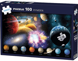 Puslespill Verdensrommet 100 brikker, Egmont Kärnan