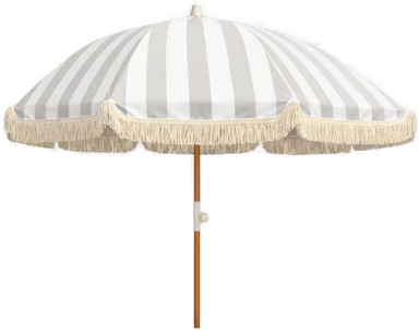 Hillerstorp Parasoll 200 cm sand/hvit