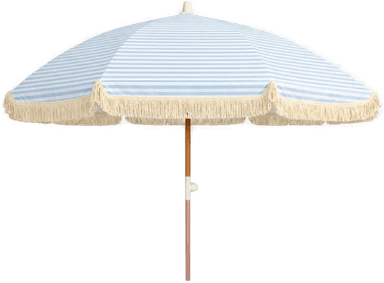 Hillerstorp Parasoll 200 cm blå/hvit