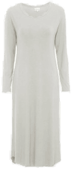 Damella Bamboo Long Sleeve Nightdress Grå