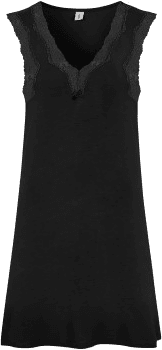 Damella Bamboo Nightdress Svart