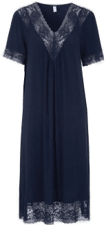 Damella Lace Nightdress Marine
