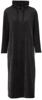 Damella Velour Cosy Dress Svart
