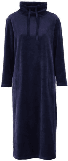 Damella Velour Cosy Dress Marine
