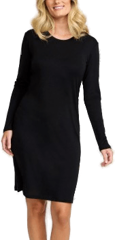 Damella Wool Nightdress Svart
