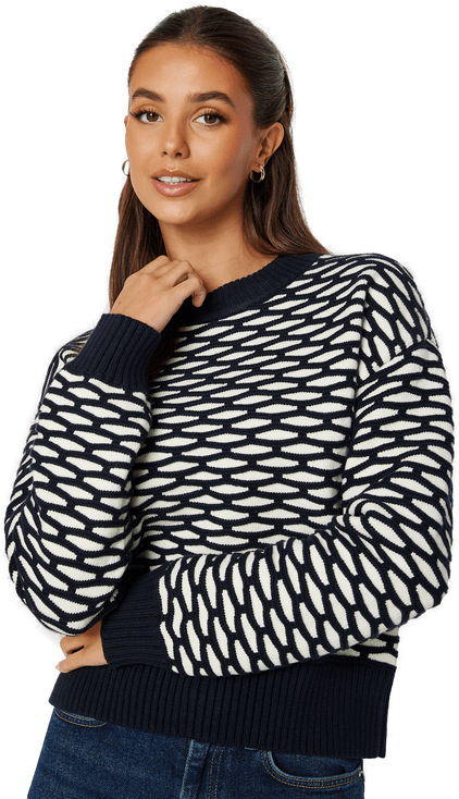 Gant Intarsia C-Neck Sweater