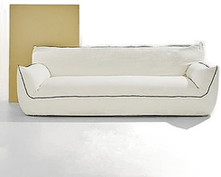 Pastill Gia sofa i lin, 3,5-seter