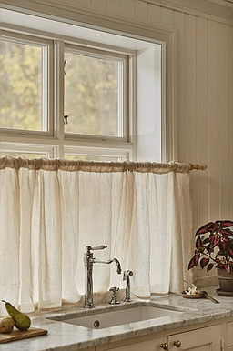 Jotex LINN kafégardin linmiks