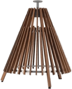 Ateljé Lyktan Tipi gulvlampe varmebehandlet