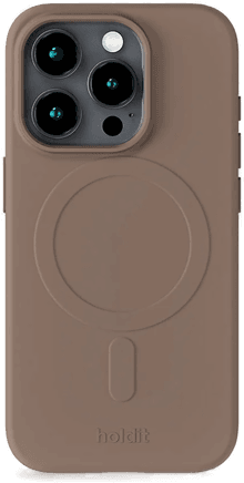 Holdit iPhone 15 Pro Soft MagSafe Case - Mocha Brown