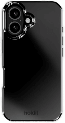 Holdit iPhone 16 Mirror Deksel - Svart