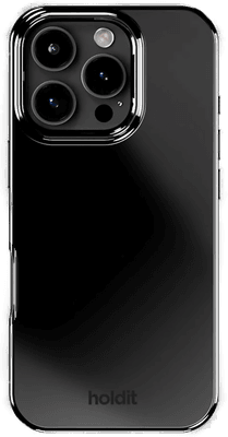Holdit iPhone 16 Pro Mirror Deksel - Svart