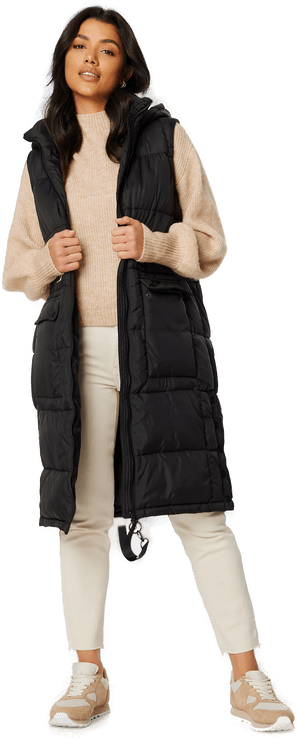 Happy Holly Chrissy Long Padded Vest