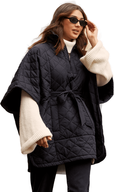 Bubbleroom Hiri Quilted Poncho