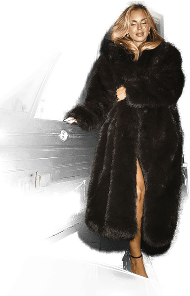 Chiara Forthi Long Faux Fur Coat