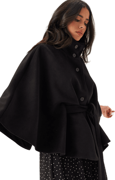 Bubbleroom High Collar Cape