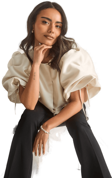 Bubbleroom Ateljé Remake Drawstring Sleeve Jacket