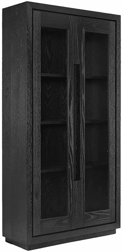 Artwood Hunter vitrineskap svart
