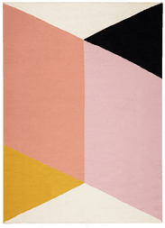 Njrd Rectangles kelimteppe rosa 200x300 cm